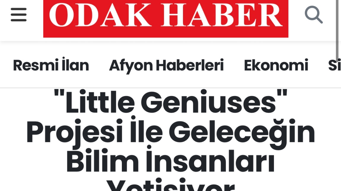 1/F şubemizin eTwinning Projesi çeşitli haber portallarında